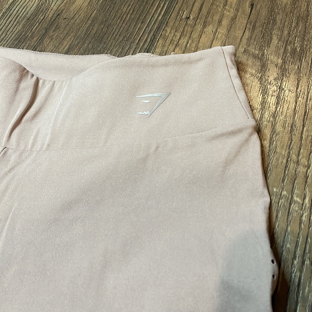 Gymshark Dry Moisture Management 7/8 Blush Pink/Purple‎ Leggings Sz M - Picture 3 of 7